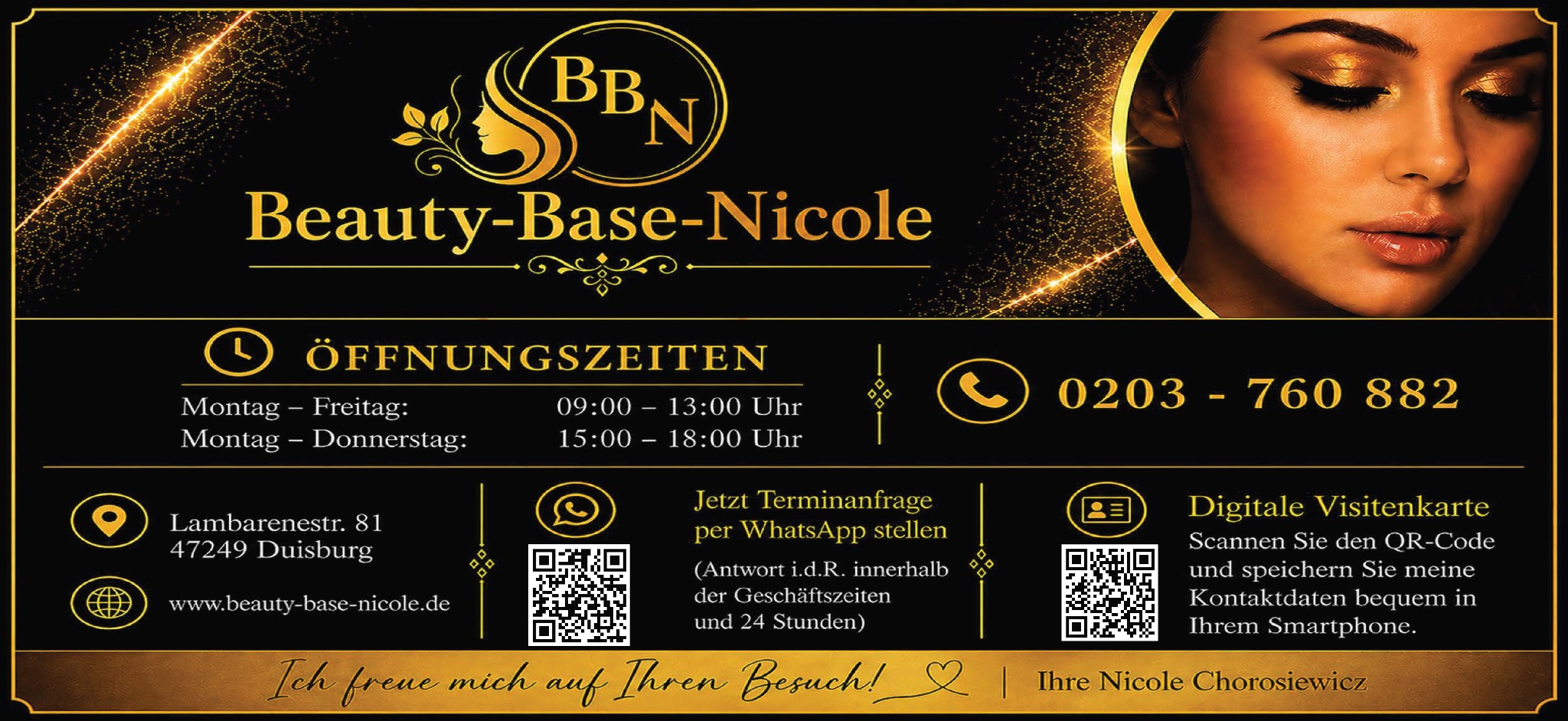 Öffnungszeiten und Kontakt Beauty-Base-Nicole